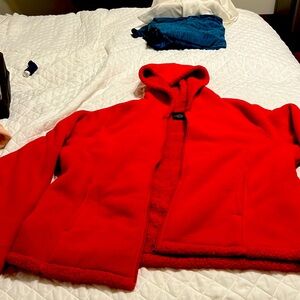 Red fleece jacket